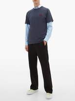 Thumbnail for your product : Loewe Anagram-embroidered Cotton-jersey T-shirt - Mens - Navy