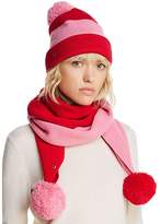 Thumbnail for your product : Kate Spade Color-Blocked Pom-Pom Beanie