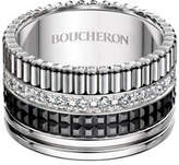 Thumbnail for your product : Boucheron Large Quatre Black Edition Diamond Band, Size 58