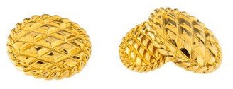 Chanel Quilted Cufflinks