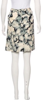 Magaschoni Silk Printed Skirt