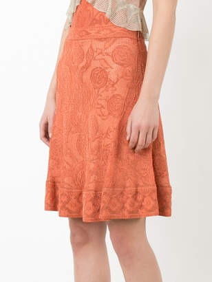 Roberto Cavalli floral print skirt