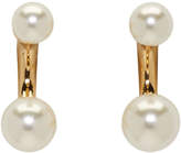 Chloé Gold Darcey Double Pearl Earrings