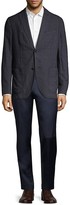 Thumbnail for your product : Boglioli Regular-Fit Plaid Single-Breasted Twill Wool & Silk Jacket