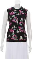 Thumbnail for your product : Thom Browne Floral Print Wool Top