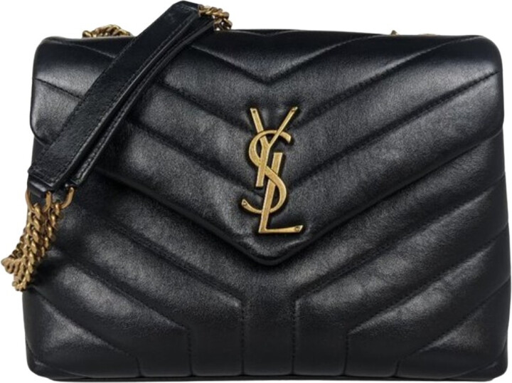 Saint Laurent Loulou leather handbag - ShopStyle Shoulder Bags