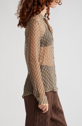 Tシャツ・カットソー MARINE SERRE MOON DIAMANT SILK CREPON BUTTON UP BLOUSE DSC01242-Edit.jpg?format=1000w