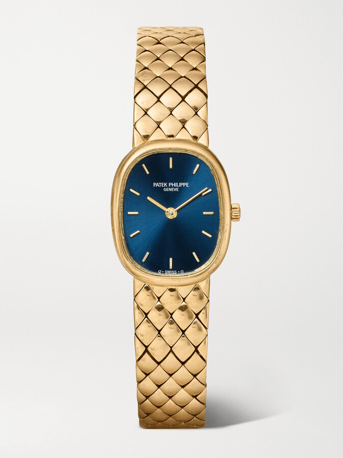 Stephanie Windsor + Patek Philippe Vintage 1985s Golden Ellipse 22mm 18-karat Gold Watch, Ref. No. 4764/11 - One size