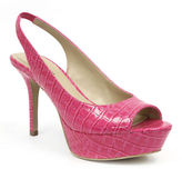 Thumbnail for your product : Ellen Tracy Alec Embossed Patent Leather Slingback Pumps