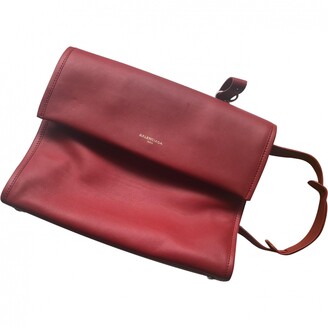 Balenciaga burgundy Leather Handbags