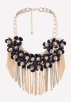 Thumbnail for your product : Bebe Fringe Floral Necklace