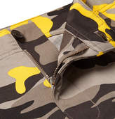 Thumbnail for your product : Balenciaga Slim-Fit Camouflage-Print Cotton-Twill Cargo Trousers