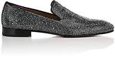 Thumbnail for your product : Christian Louboutin Men's Dandelion Strass Suede Venetian Loafers - Gray