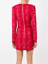Thumbnail for your product : Balmain Moire patterned mini dress