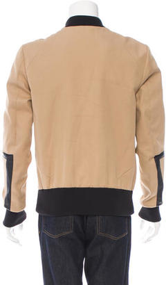 Tim Coppens Leather-Trimmed Varsity Jacket