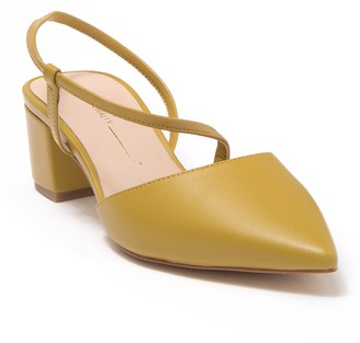 mustard slingback shoes