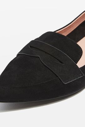 Topshop Viva pointed softy loafers