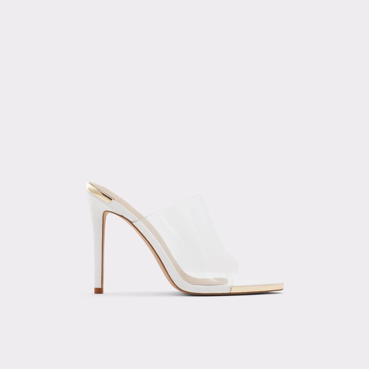 aldo white heels