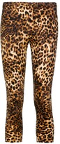 Thumbnail for your product : Junya Watanabe Leopard-printed mid-rise leggings