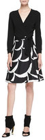 Thumbnail for your product : Diane von Furstenberg Amelia Printed Flared Wrap Skirt
