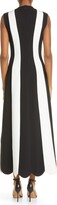 Thumbnail for your product : Lela Rose Colorblock Sleeveless Stretch Twill Midi Dress