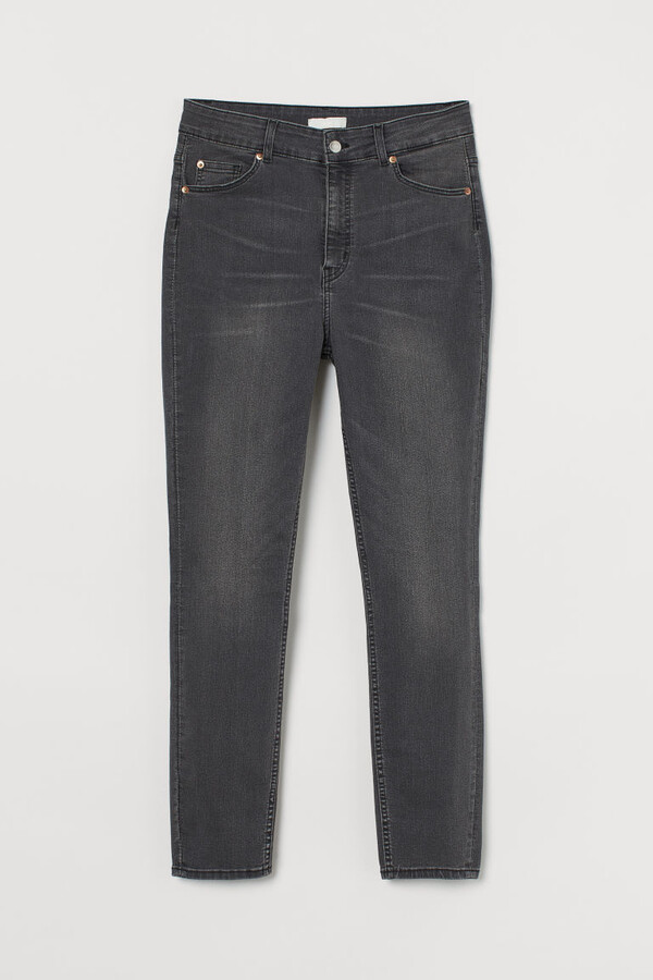 H&M H&M+ Skinny High Jeans Gray ShopStyle