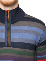 Thumbnail for your product : Paul & Shark Shark Fit Striped Half Zip Wool Sweater