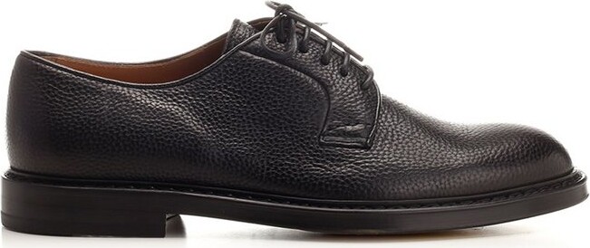 Doucal's Round-Toe Lace-Up Derby Shoes
