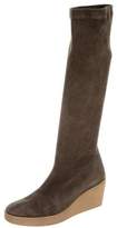 Thumbnail for your product : Robert Clergerie Old Robert Clergerie Suede Knee-High Wedge Boots