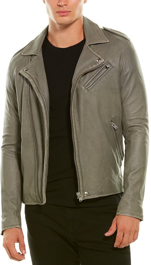 Classyak Mens Fashion Bomber Grey Suede Leather Jacket 