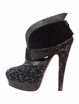 Thumbnail for your product : Alaia Ponyhair Booties w/ Tags Black