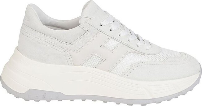 Hogan Logo Patch Lace-Up Sneakers