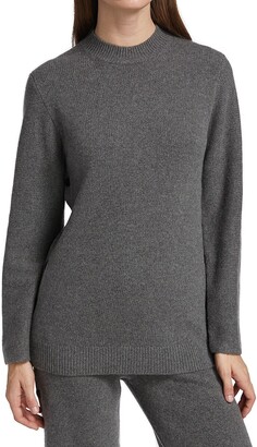 Theory Button Detail Tunic Sweater