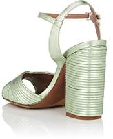 Thumbnail for your product : Tabitha Simmons Women's Kali Pleated Leather Sandals - Lt. Green