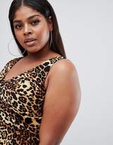 Thumbnail for your product : ASOS Curve DESIGN Curve slinky animal print midaxi dress
