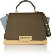 Thumbnail for your product : Zac Posen ZAC Eartha color-block textured-leather tote