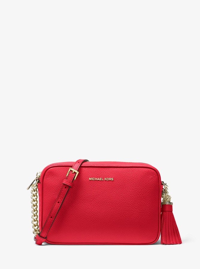michael kors sling bag red