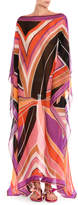 Thumbnail for your product : Emilio Pucci Stella Silk Boat-Neck Caftan Maxi Dress