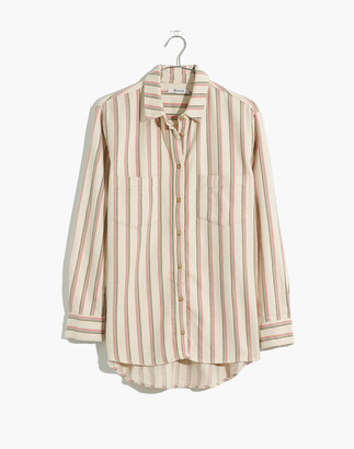 Madewell Flannel Sunday Shirt in Claxton Stripe