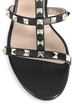 Thumbnail for your product : Valentino Garavani Rockstud Leather Strappy Mule Sandals