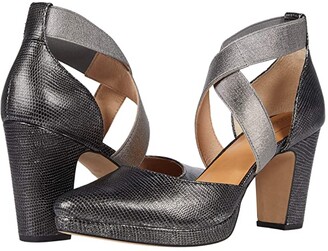 black and grey pumps