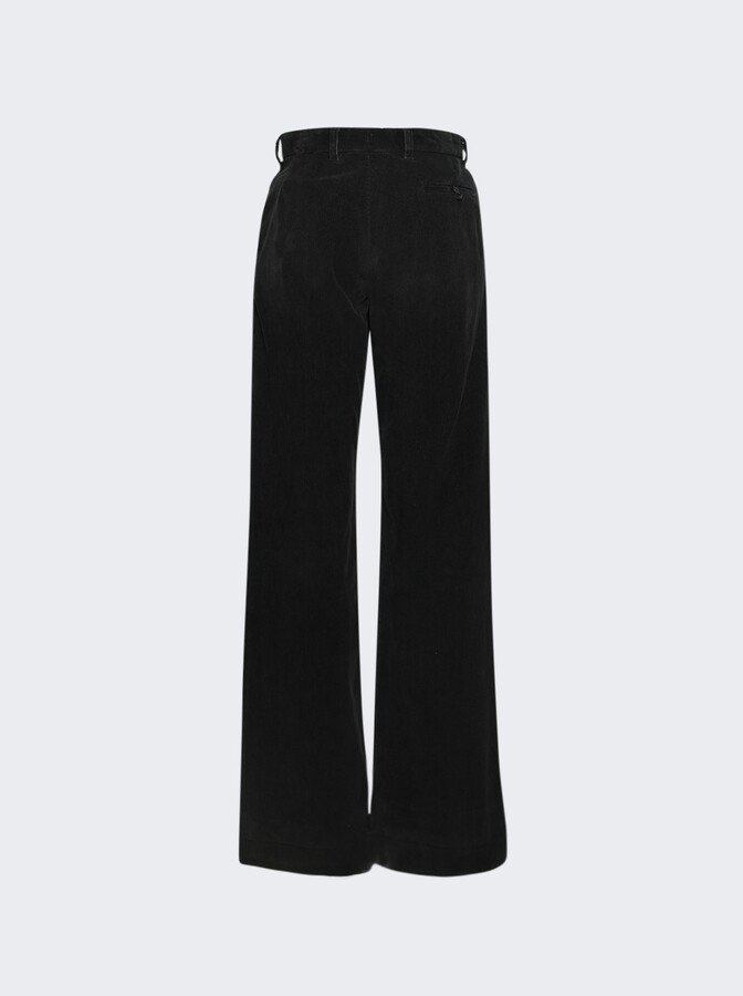 Enfants Riches Deprimes Corduroy Repaired Trousers Antique Black