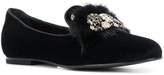 Thumbnail for your product : Ermanno Scervino stone embellished slippers