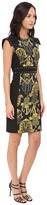 Thumbnail for your product : Versace Black and Gold Patterened Dress w/ Studded Sleeve Detail
