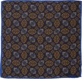 Thumbnail for your product : Roda Medallion Twill Pocket Square-Blue