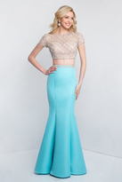 Thumbnail for your product : Blush by Alexia Designs Blush - C1007 Two Piece Bedazzled Mermaid Gown
