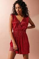 Thumbnail for your product : Oh My Love Shimmer Pleated Fit + Flare Dress