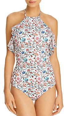 shoshanna high neck one piece