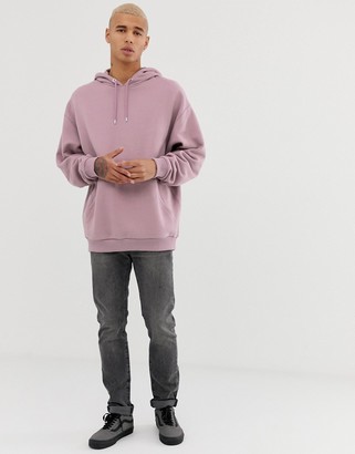 ASOS DESIGN oversized hoodie in dusty lilac