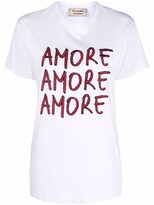 Thumbnail for your product : alessandro enriquez slogan-print T-shirt
